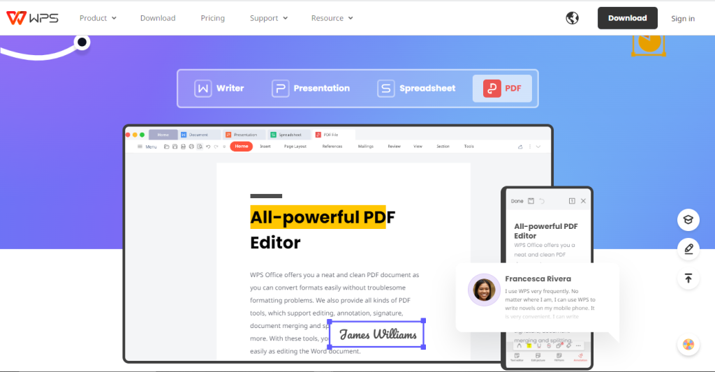 How to Edit PDFs Without Effort Through WPS Official Website